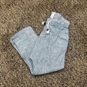 H&M Light Blue Pinstripe Kids Drawstring Pants